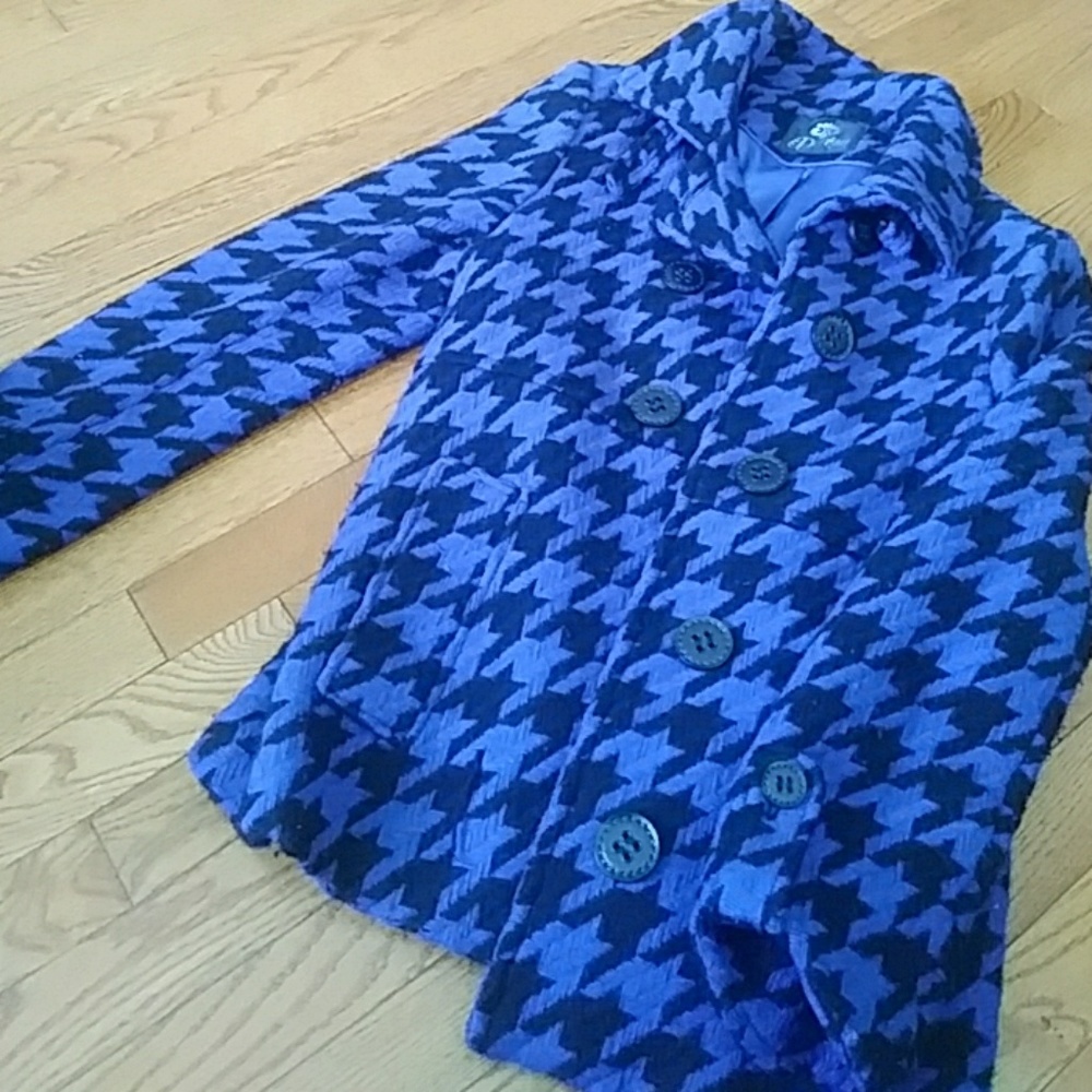 Black & blue peacoat